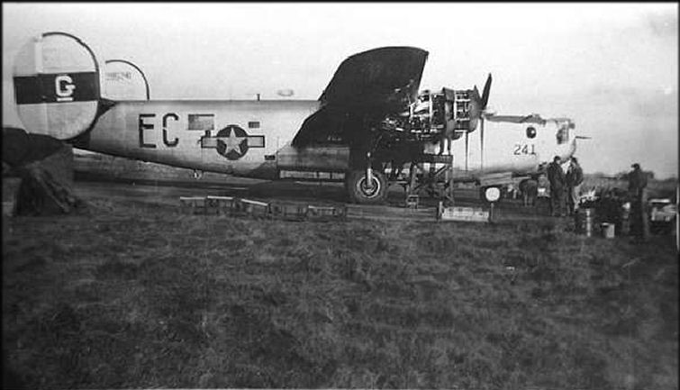 het vliegtuig de jolly duck in 1944