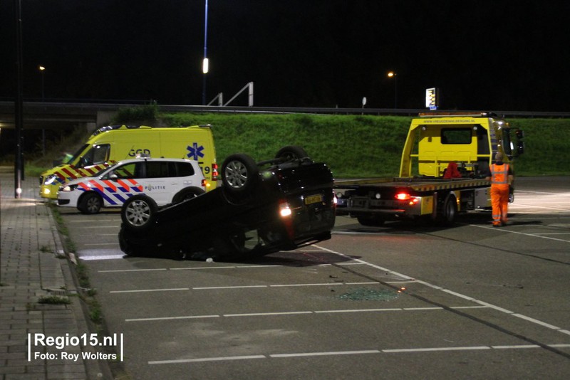 auto op de kop