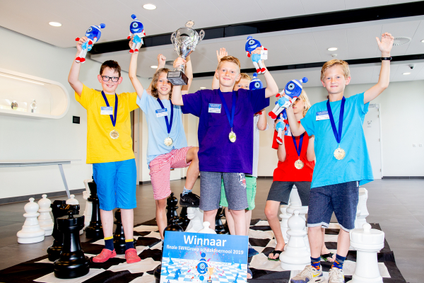 finalisten SWKGroep schaaktoernooi