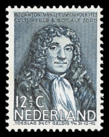 Postzegel Van Leeuwenhoek