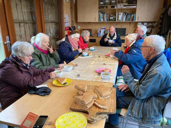 Winterse lunch foto