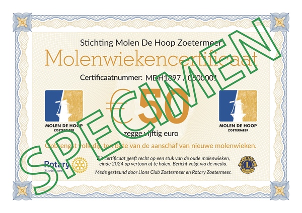 MDH Molenwiekencertificaat 2024 50 SPECIMEN