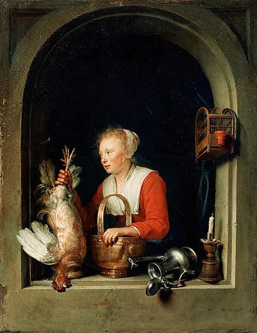 520px Gerrit Dou De Hollandse huisvrouw