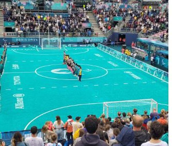 boarding blindenvoetval bij spelen van Parijs2