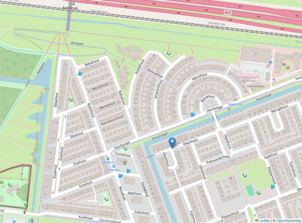 Okanhout2 Open streetmap