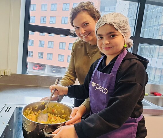 Kinderlunch met de diëtiste bij inZet Meerzicht foto Stichting Piëzo