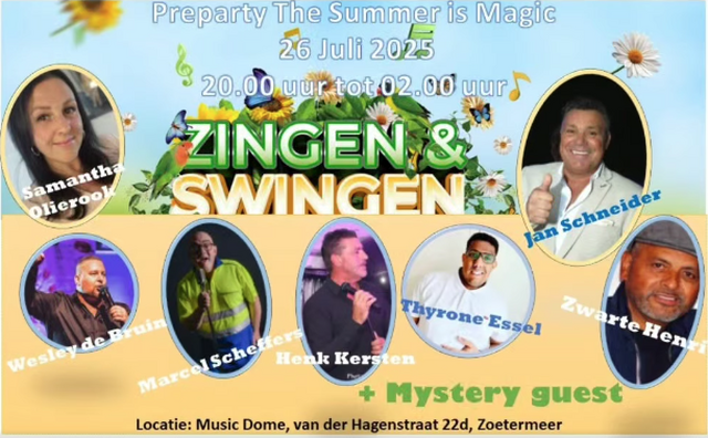 zingen en swingen pre party