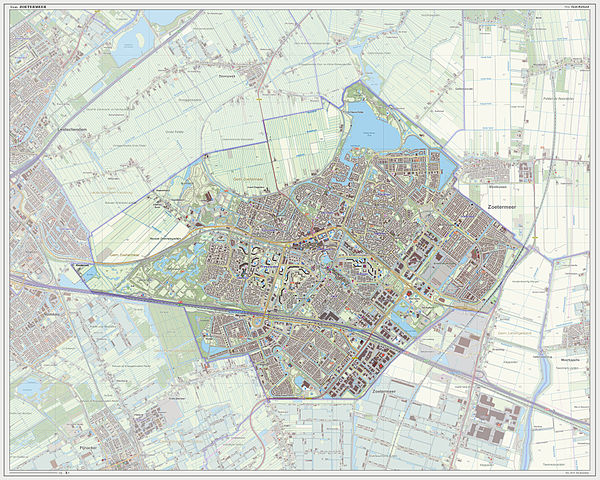 kaart Zoetermeer
